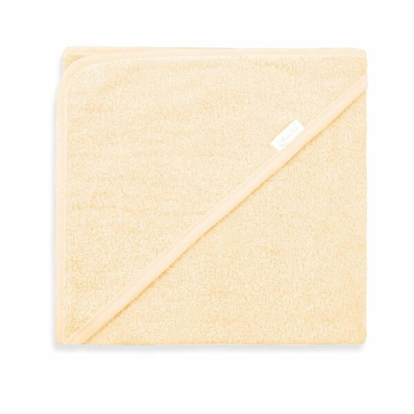 Geborduurde Badcape beige. Het is het perfecte cadeau voor babyshowers, geboorten, verjaardagen of gewoon voor je eigen kleintje.